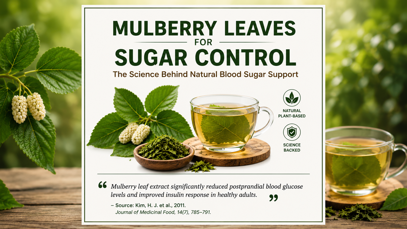 Mulberry Leaves for Sugar Control: The Science Behind Metaboo Sugar Control Tea